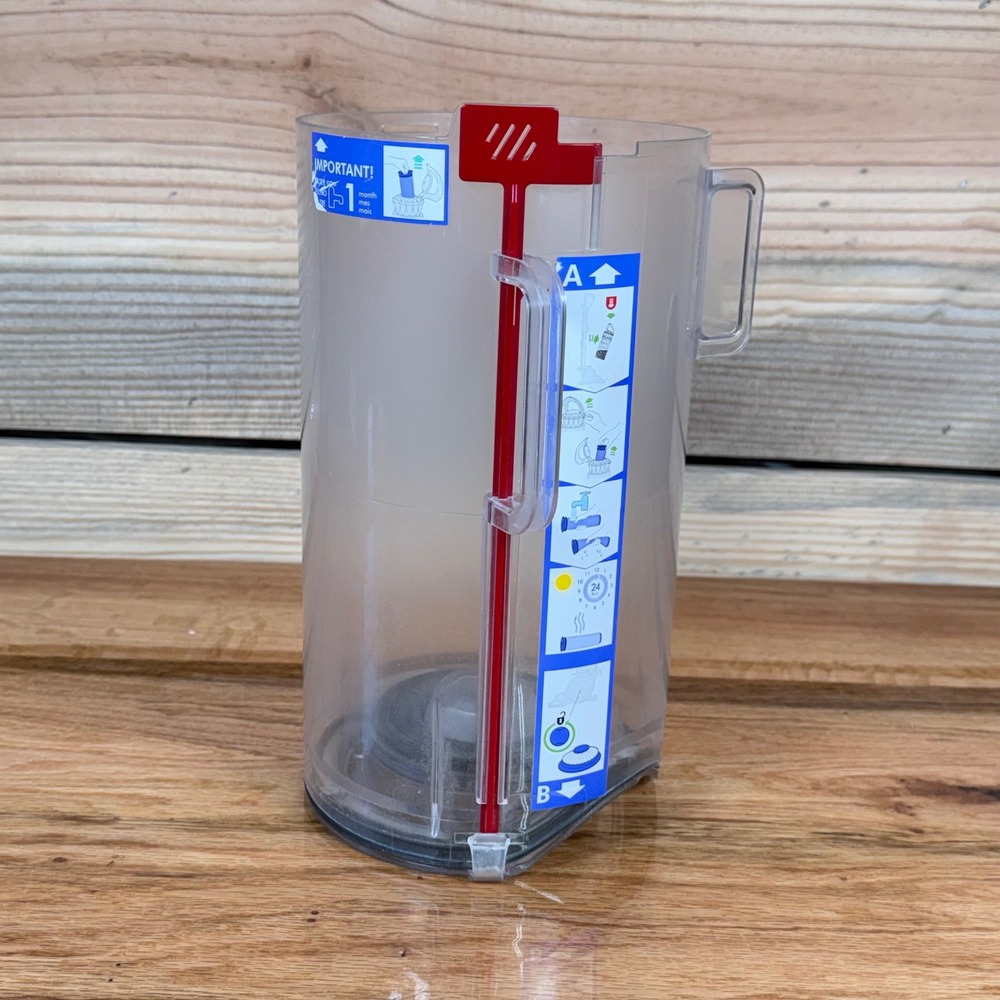 Dyson DC41 DC65 UP13 Vacuum Replacement Dust Bin Canister Clear Plastic Red Tab